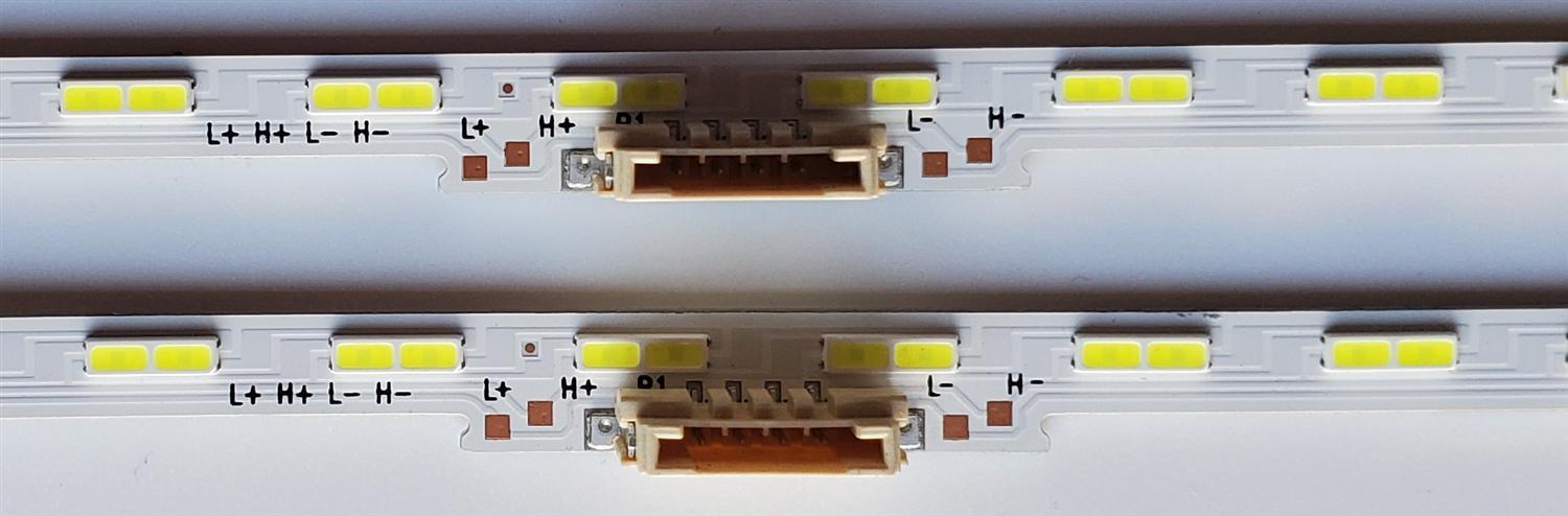 KIT DE LED'S PARA TV SAMSUNG ((2 PIEZAS)) NUMERO DE PARTE  JL.E550Q1720-408BS-R8P-M-HF /  MODELO UN55AU8000 - Imagen 2